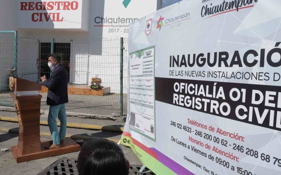 Inaugura Registro Civil del Estado instalaciones de la Oficialía de  Chiautempan - El Sol de Tlaxcala | Noticias Locales, Policiacas, sobre  México, Tlaxcala y el Mundo