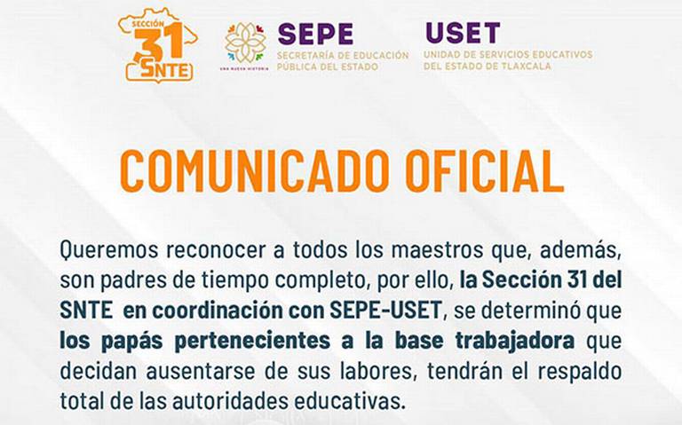 Por primera vez en la historia, docentes descansarán por Día del Padre  próximo lunes; no se suspenden clases - El Sol de Tlaxcala | Noticias  Locales, Policiacas, sobre México, Tlaxcala y el Mundo