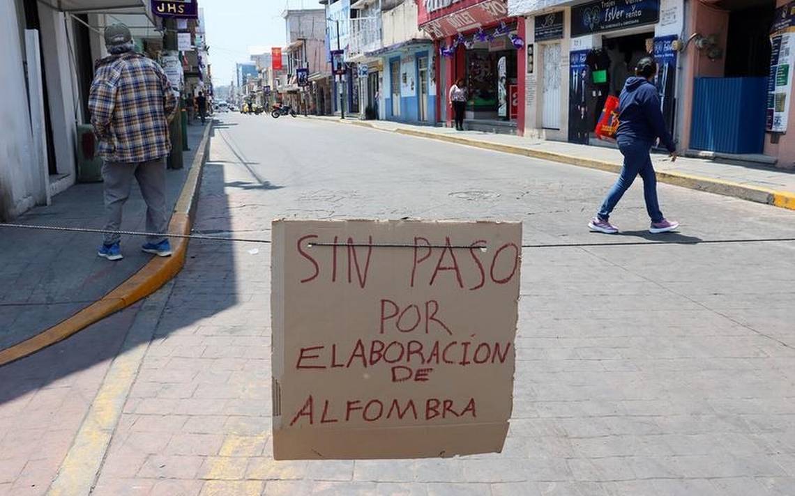 La fermeture des rues de Chiautempan a commencé en raison du tracé du Viacrucis – El Sol de Tlaxcala