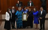 Alejandra Frausto Guerrero recibió el nombramiento como embajadora de la cultura tlaxcalteca. César Rodríguez / El Sol de Tlaxcala